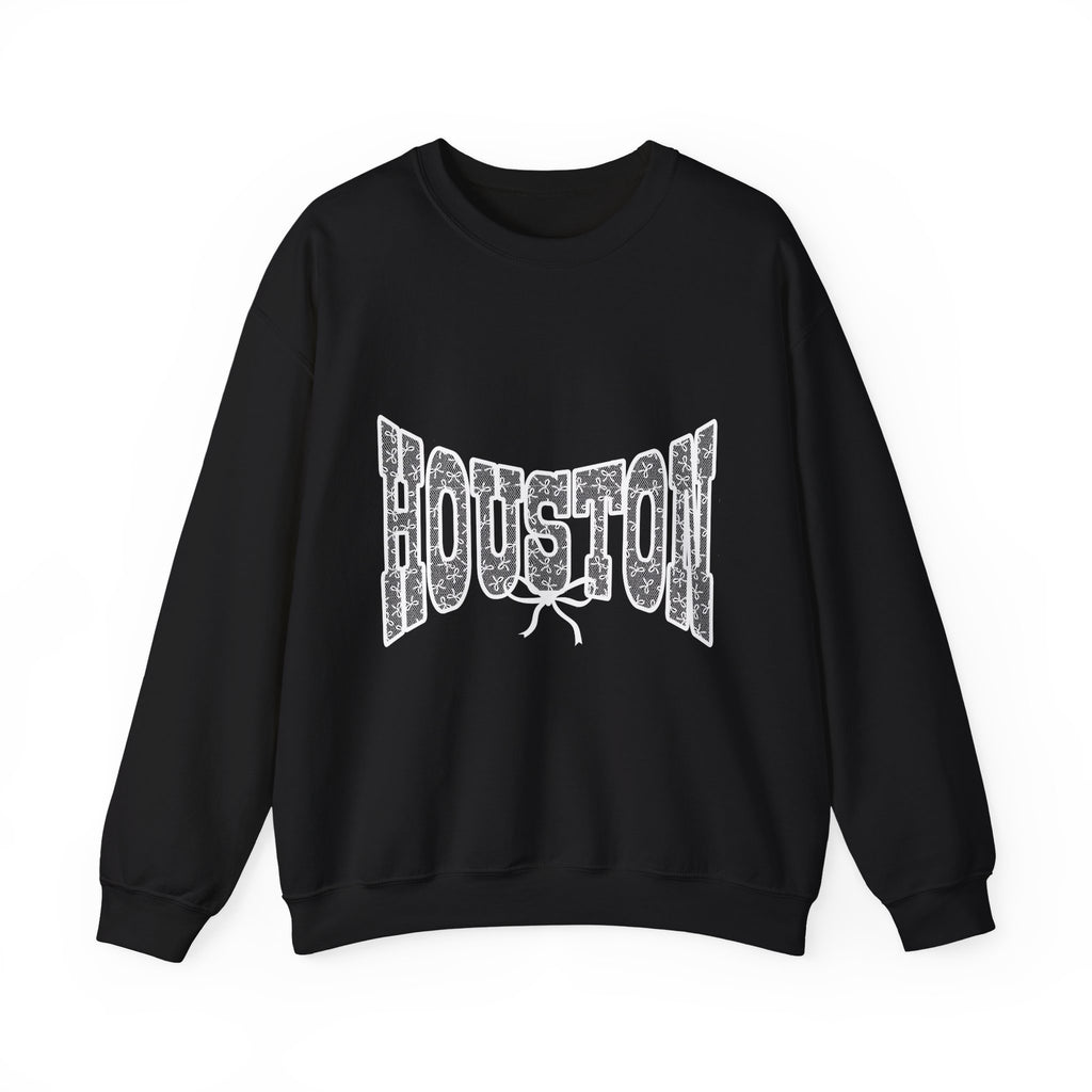 Houston Retro Crewneck Sweatshirt — Vintage Cityscape Graphic
