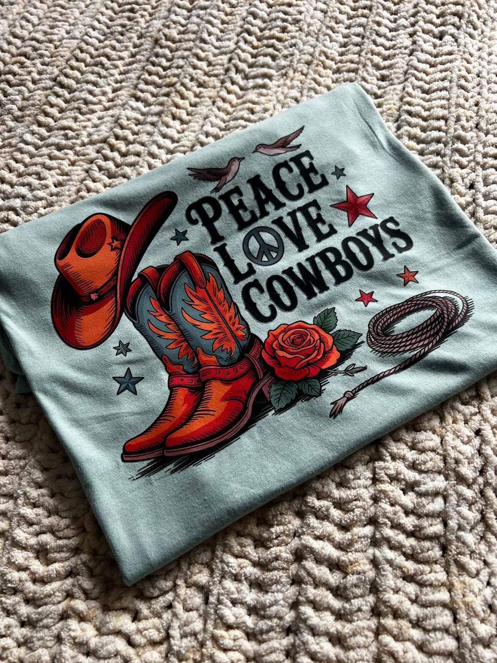 Peace Love Cowboys Graphic Tee