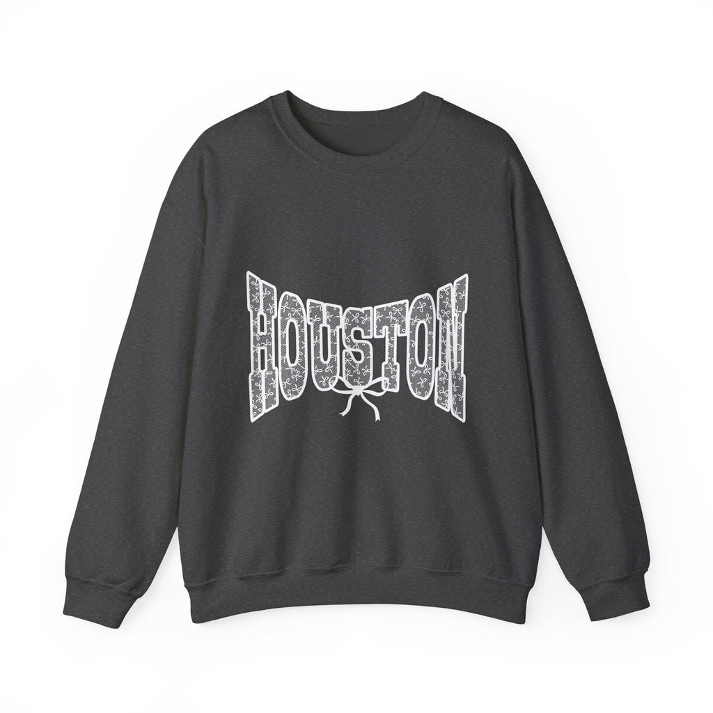 Houston Retro Crewneck Sweatshirt — Vintage Cityscape Graphic