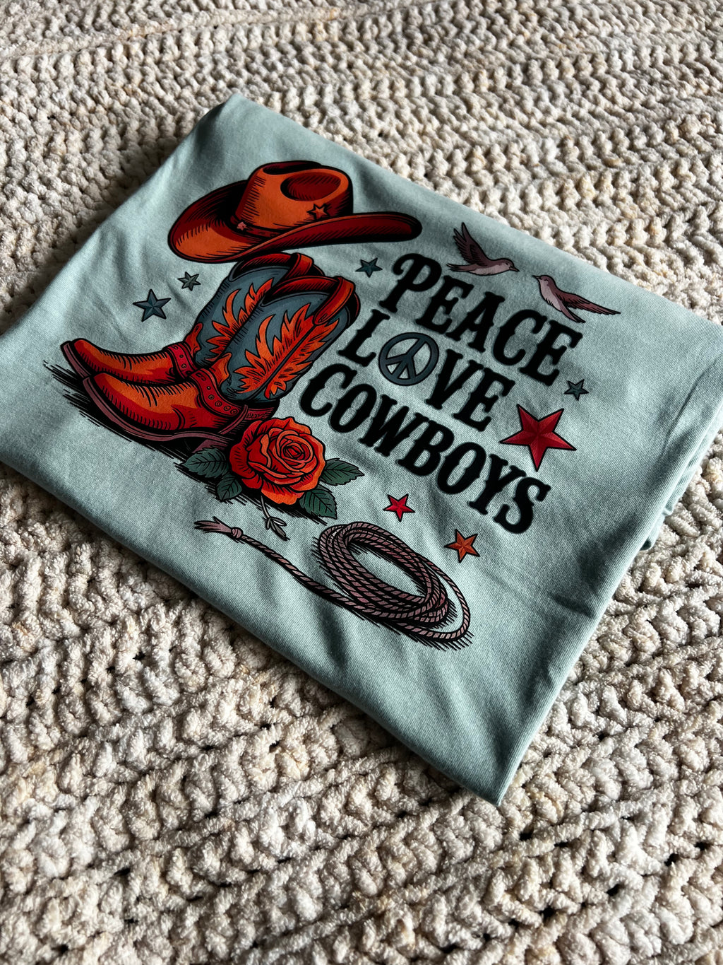 Peace Love Cowboys Graphic Tee