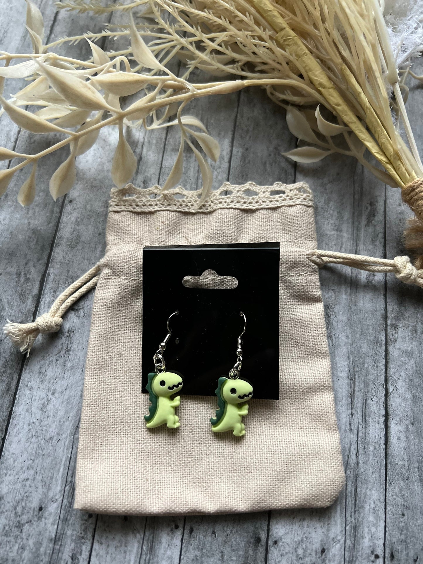 Dinosaur Earrings, 925 Sterling Silver Plated Earrings, Gifts for Her, Creative Earrings, Quirky Earrings, Unique Earrings, Funny Earrings