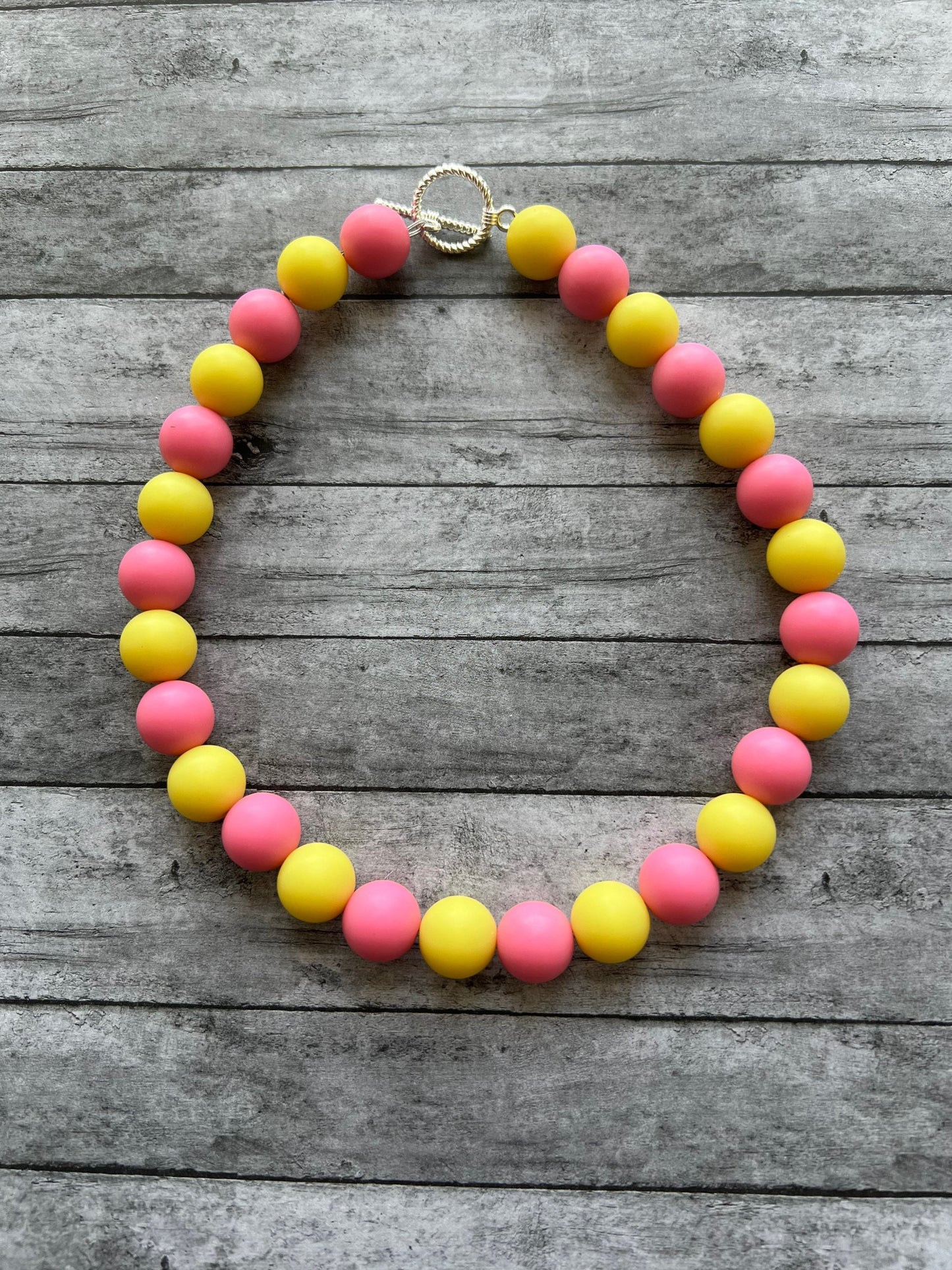 Pink and Yellow Beaded Pet Collar, Dog Jewelry, Pet Collar, Pet Necklace, Pet Accessories, Pet Gifts