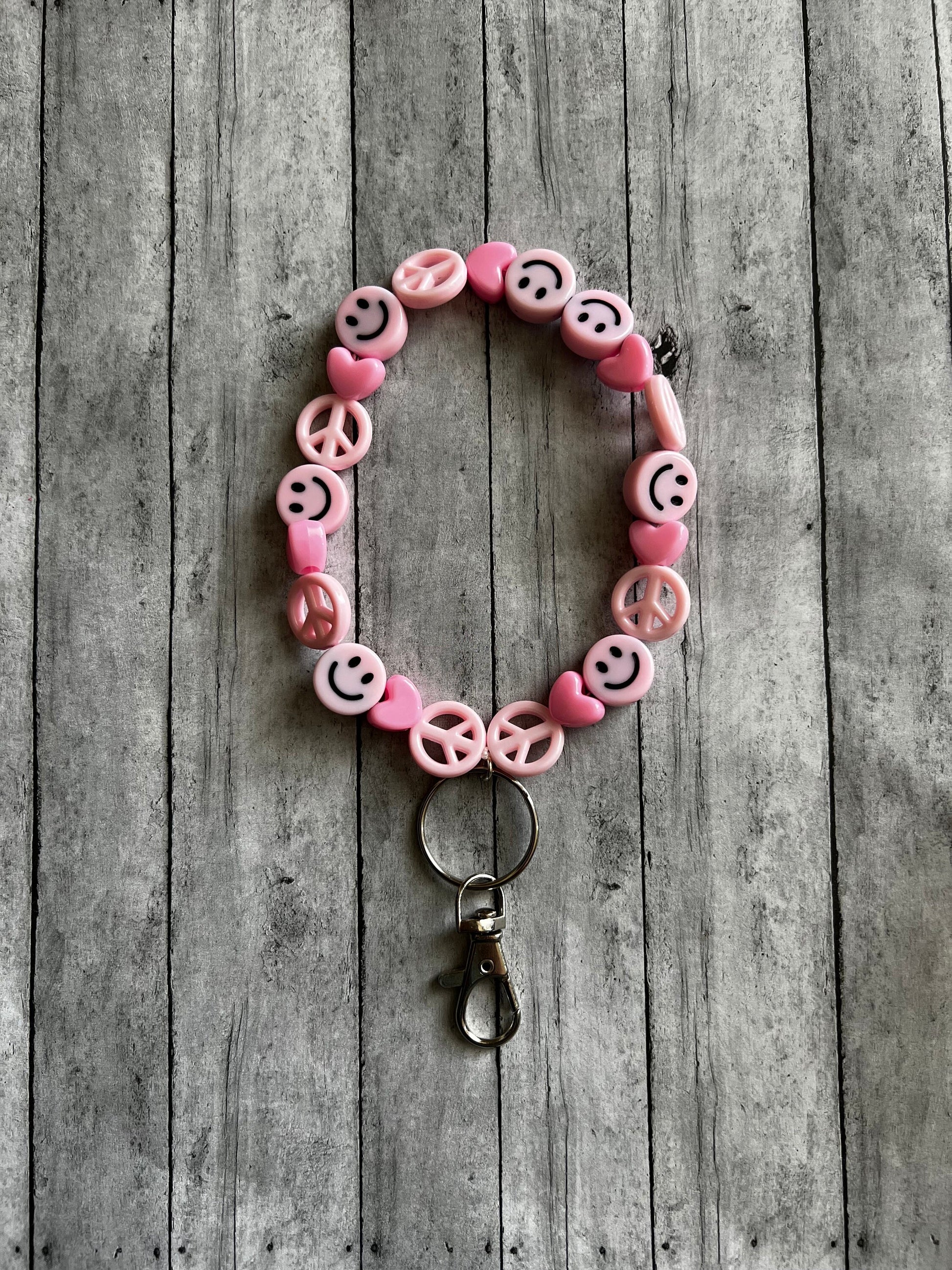 Smiley Face Key Chain for Keys, Smiley Face Keychain, Key Chain Accessories, Backpack Keychain, Gifts for Her, Teachers Gift