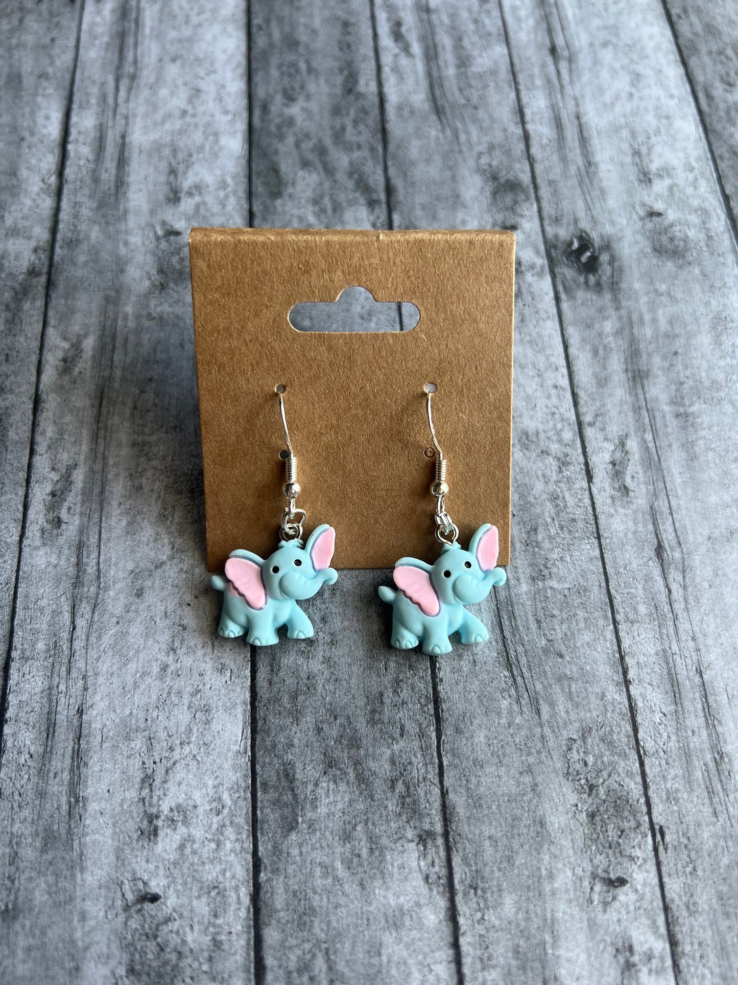 Elephant Earrings, Cute Earrings, Dangle Earrings, 925 Sterling Silver Plated Earrings, Hypoallergenic Earrings, Gifts for Her, Baby Shower