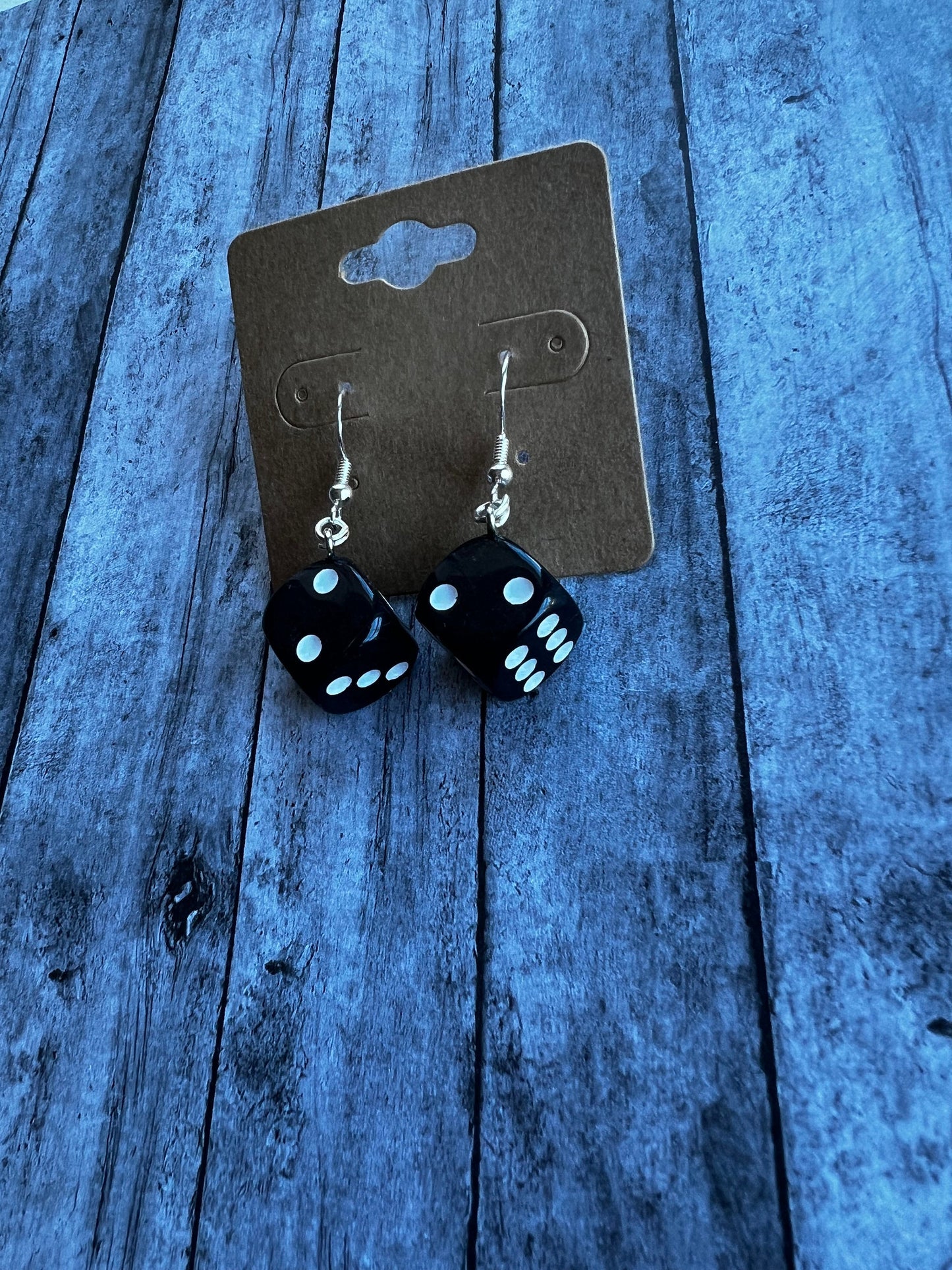 Dice Earrings, Retro Earrings, Hypoallergenic Earrings, 925 Sterling Silver Plated Earrings Cute Earrings, Fun Earrings, Gifts for Her