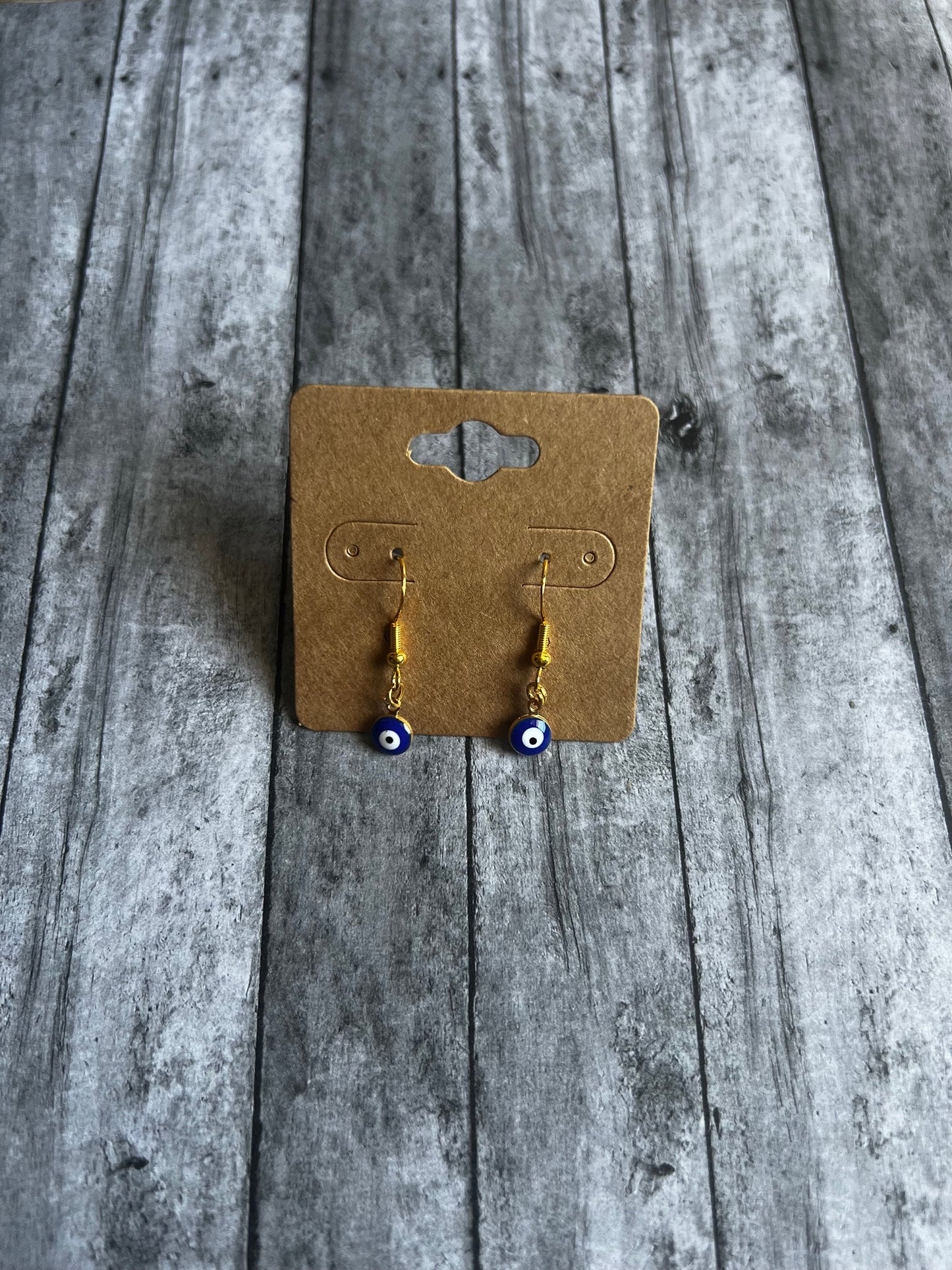 Evil eye Earrings, Spiritual Earrings, Small Dangle Earrings, 925 Gold Plated Earrings, Hypoallergenic Earrings, Gifts for Her