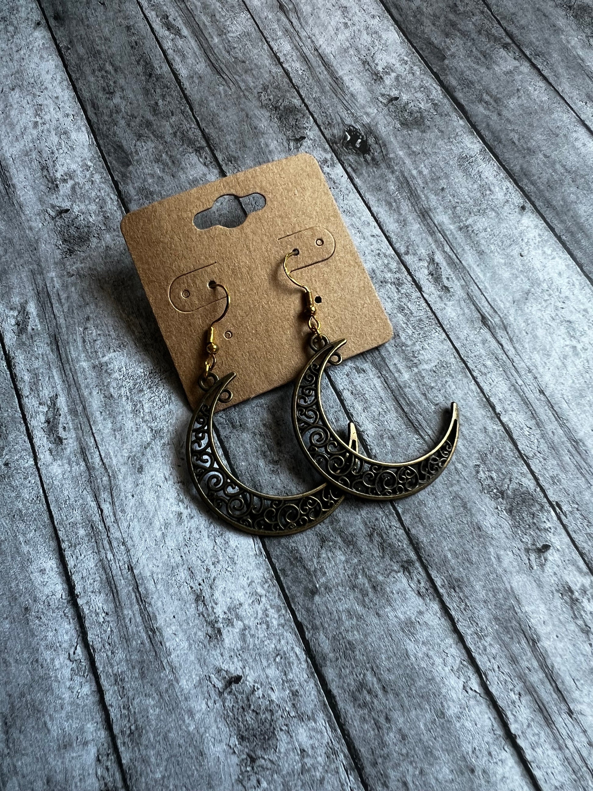 Crescent Moon Earrings | 925 Sterling Silver Earrings | Hypoallergenic Earrings