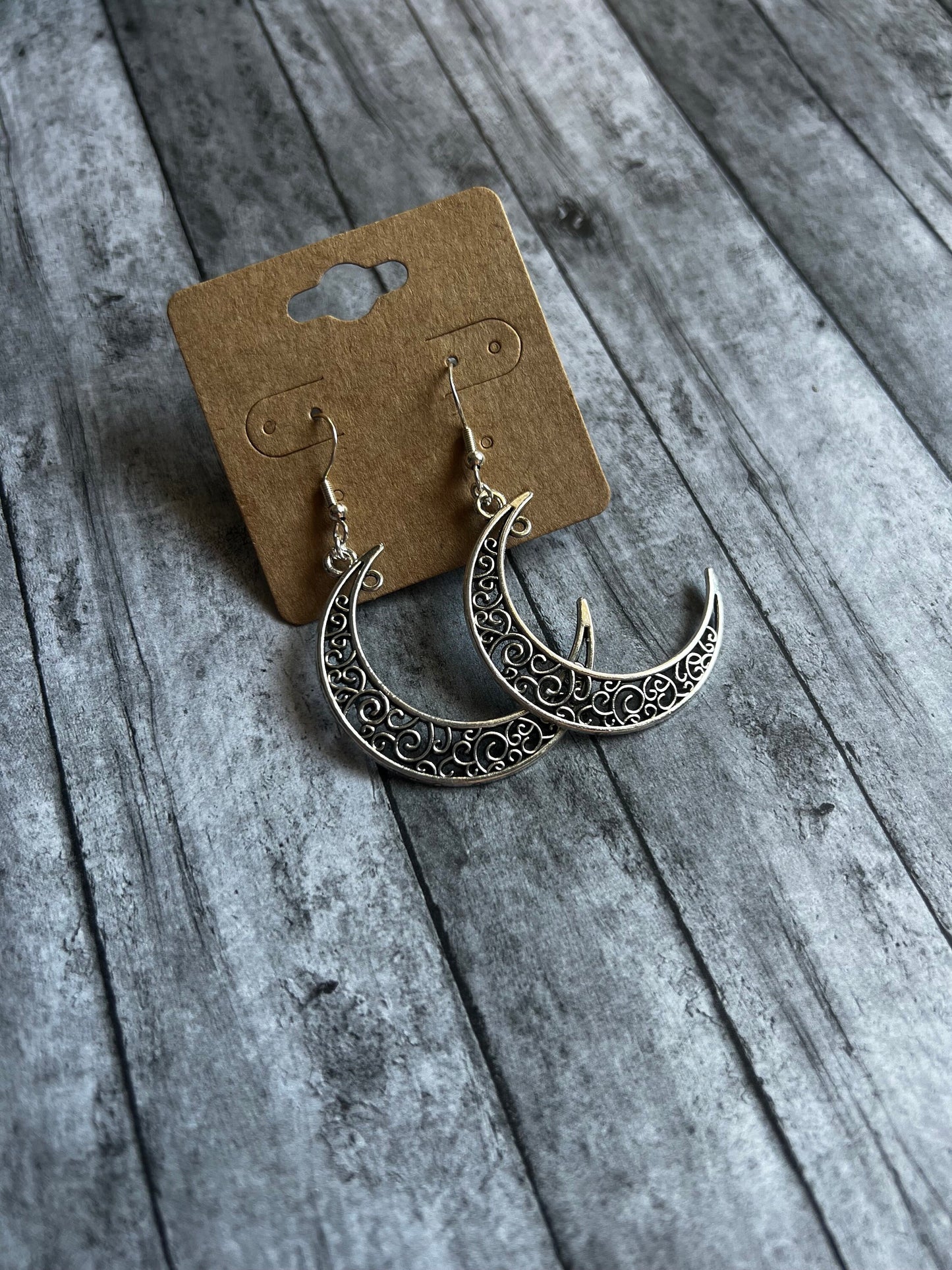 Crescent Moon Earrings | 925 Sterling Silver Earrings | Hypoallergenic Earrings