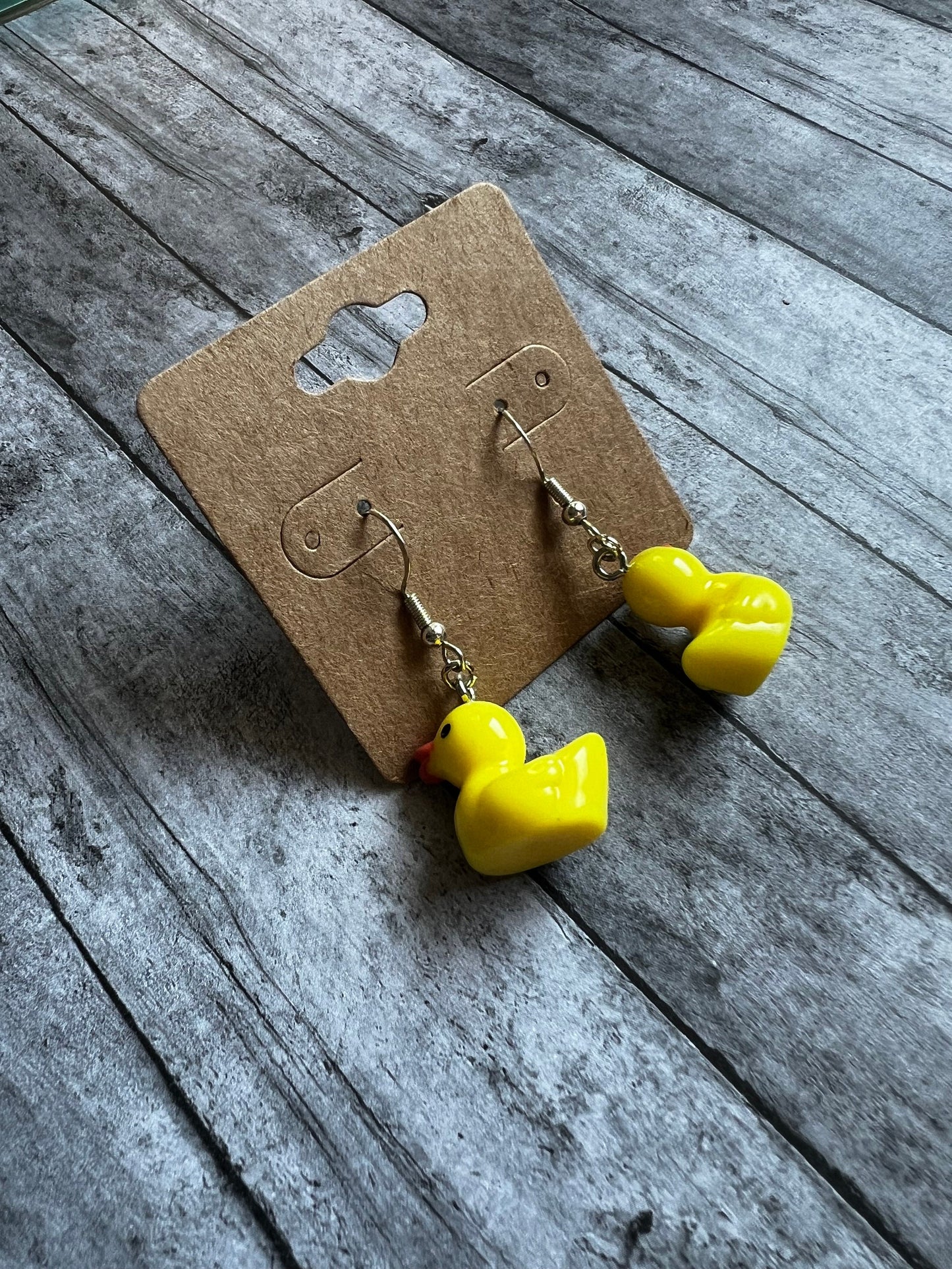 Duck Earrings, Quirky Earrings, Creative Earrings, Dangly Jewelry, Silver Jewelry, Gifts for Her, Duck Jewelry