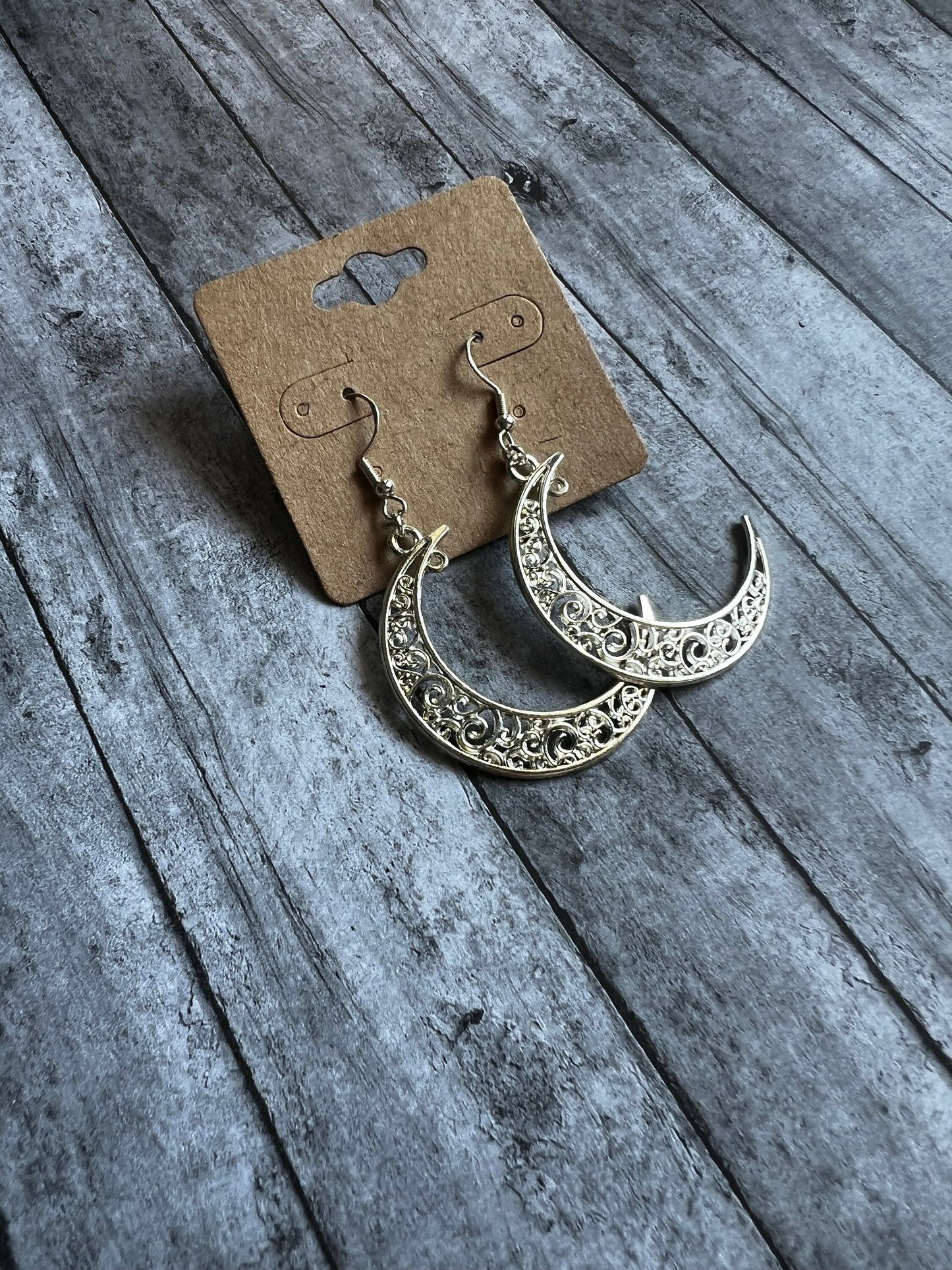 Crescent Moon Earrings | 925 Sterling Silver Earrings | Hypoallergenic Earrings