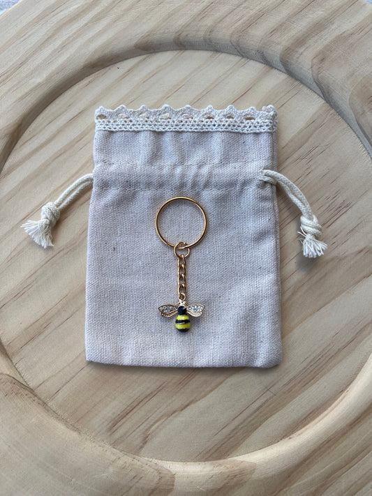 Gold Bee Keychain, Spring Keychains, Fall Keychains, Gold Accessories, Bee Accessories, Bee Keychains, Bag Accessories, Gifts for Her