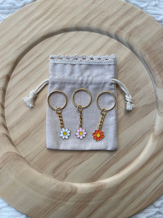 Gold Flower Keychain, Gold Accessories, Golf Jewelry, Gold Keychain, Spring Accessories, Sunflower Keychains, Trendy Keychains