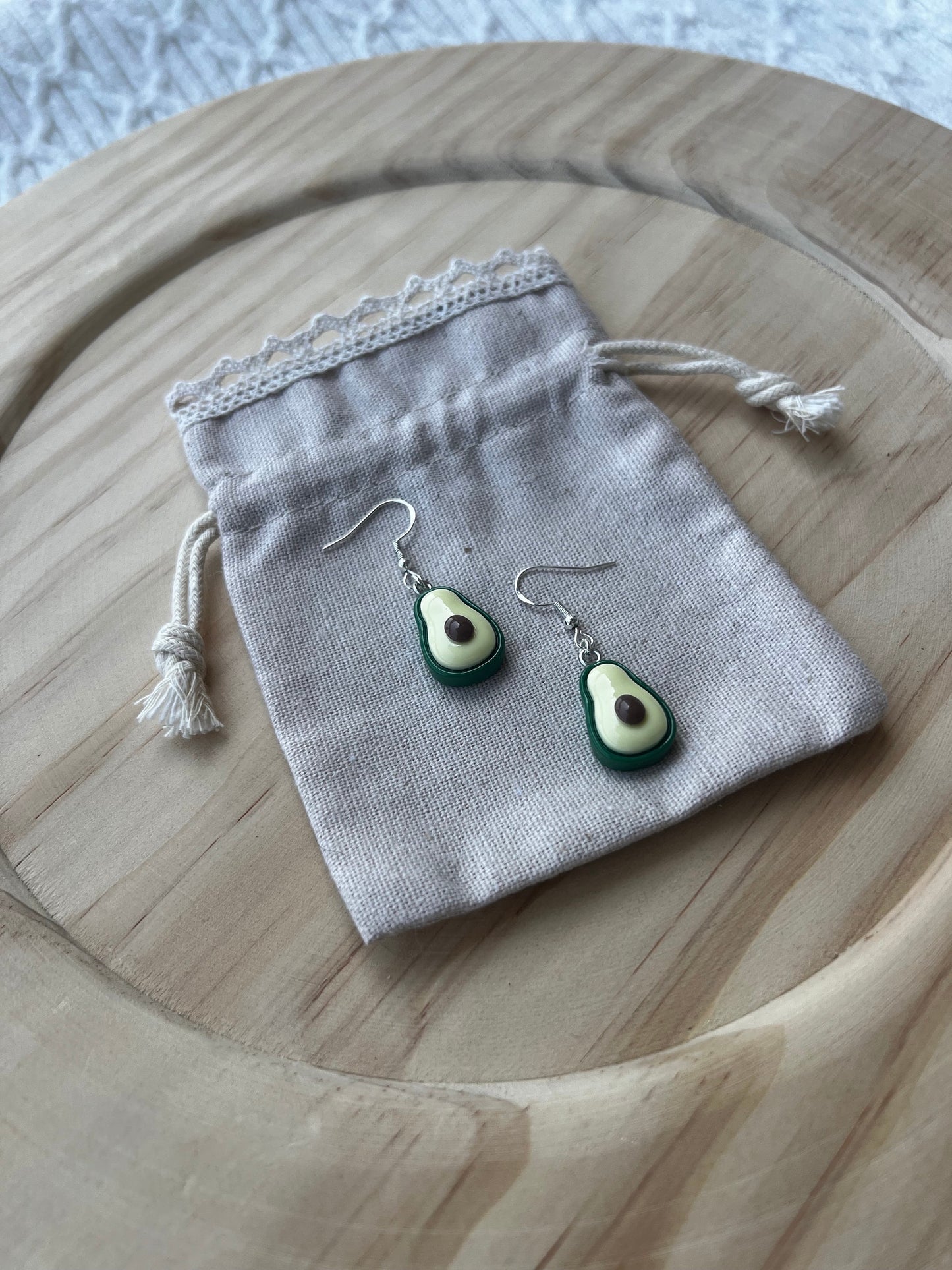 Cute Avocado Earrings, Jewelry, Cute Earrings, Dangle Earrings, Hypoallergenic Earrings, Gifts for Her, Birthday Gift