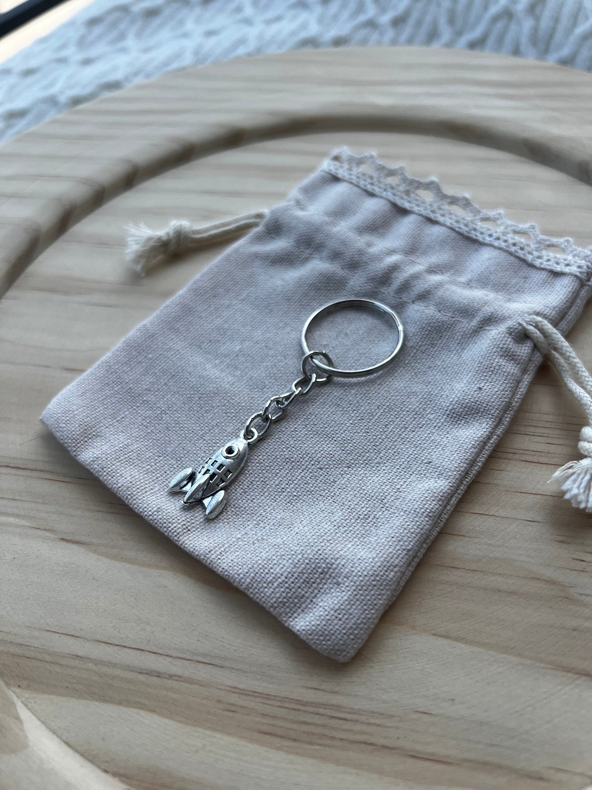 Silver Rocket Keychain, Silver Keychains, Silver Accessories, Bag Accessories, Space Keychains, Space Accessories, Gifts for Her