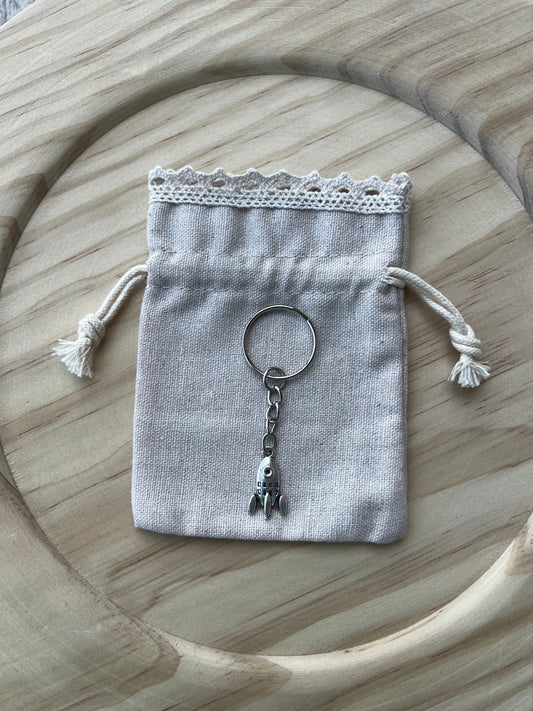 Silver Rocket Keychain, Silver Keychains, Silver Accessories, Bag Accessories, Space Keychains, Space Accessories, Gifts for Her