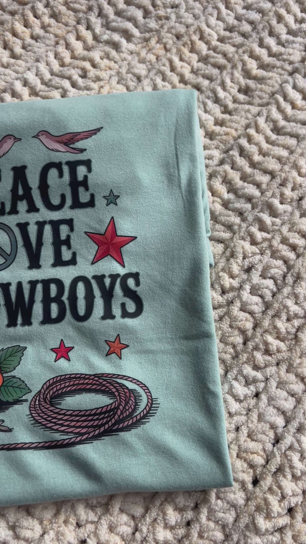 Peace Love Cowboys Graphic Tee